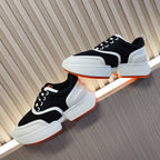 HERMES GIGA SNEAKER BLACK MIX WHITE SUEDE