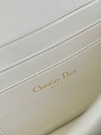 DIOR MINI CHAIN BAG 17 IN WHITE CALFSKIN
