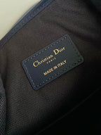 DIOR MEDIUM C'EST 24 IN BLUE CD-EMBOSSED OBLIQUE JACQUARD