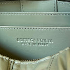 BOTTEGA VENETA SMALL BRICK CASSETTE 23 IN SWAMP GREEN SOFT LAMBSKIN