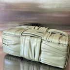 BOTTEGA VENETA SMALL ARCO TOTE 30 IN TRAVERTINE SOFT LAMBSKIN