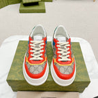 GUCCI TRAINER LIGHT BROWN AND CANDY CALFSKIN