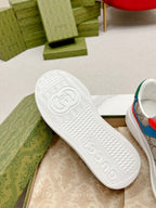 GUCCI TRAINER LIGHT BROWN AND CANDY CALFSKIN