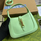 GUCCI JACKIE MINI 19 SHOULDER BAG IN LIGHT GREEN CALFSKIN