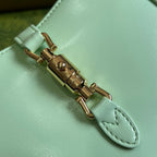 GUCCI JACKIE MINI 19 SHOULDER BAG IN LIGHT GREEN CALFSKIN