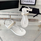 CHANEL SLINGBACKS white LAMBS