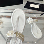 CHANEL SLINGBACKS white LAMBS