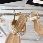 CHANEL SLINGBACKS cream LAMBS