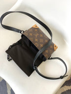 LOUIS VUITTON STEAMER BAG 26 IN BROWN MONOGRAM MACASSAR CANVAS