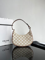 CELINE TRIOMPHE 23 COWHIDE WHITE CARO