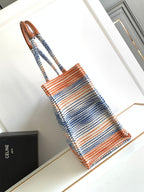CELINE CABAS THAIS 41 RAINBOW FABRIC TOTE