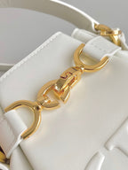 DIOR SMALL C'EST 18 IN WHITE CD-EMBOSSED CALFSKIN