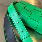BOTTEGA VENETA PHONE BAG 18 IN PARAKEET LAMBSKIN