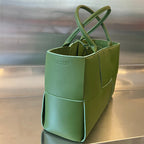 BOTTEGA VENETA ARCO TOTE 36 IN GLADE GREEN CALFSKIN