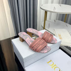 DIOR CD Mule Dway Heeled Slide 45mm Style 78
