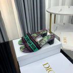 DIOR CD Mule Dway Heeled Slide 45mm Style 77