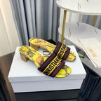 DIOR CD Mule Dway Heeled Slide 45mm Style 72