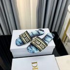 DIOR CD Mule Dway Slide 10mm Multi-motifs Style 47