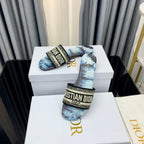 DIOR CD Mule Dway Slide 10mm Multi-motifs Style 47