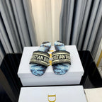 DIOR CD Mule Dway Slide 10mm Multi-motifs Style 47