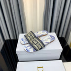 DIOR CD Mule Dway Slide 10mm Multi-motifs Style 44