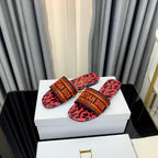 DIOR CD Mule Dway Slide 10mm Multi-motifs Style 43