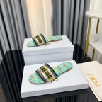 DIOR CD Mule Dway Slide 10mm Multi-motifs Style 42