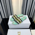 DIOR CD Mule Dway Slide 10mm Multi-motifs Style 42