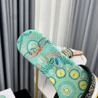 DIOR CD Mule Dway Slide 10mm Multi-motifs Style 42