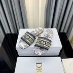 DIOR CD Mule Dway Slide 10mm Multi-motifs Style 40