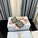 DIOR CD Mule Dway Slide 10mm Multi-motifs Style 38