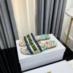 DIOR CD Mule Dway Slide 10mm Multi-motifs Style 37