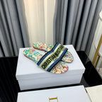 DIOR CD Mule Dway Slide 10mm Multi-motifs Style 37