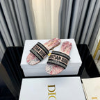 DIOR CD Mule Dway Slide 10mm Multi-motifs Style 36
