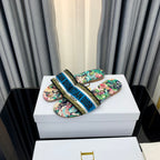 DIOR CD Mule Dway Slide 10mm Multi-motifs Style 35