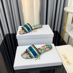 DIOR CD Mule Dway Slide 10mm Multi-motifs Style 35