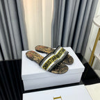 DIOR CD Mule Dway Slide 10mm Multi-motifs Style 67