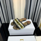DIOR CD Mule Dway Slide 10mm Multi-motifs Style 67