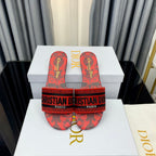 DIOR CD Mule Dway Slide 10mm Multi-motifs Style 66