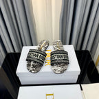 DIOR CD Mule Dway Slide 10mm Multi-motifs Style 62