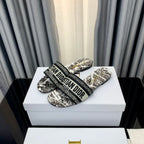 DIOR CD Mule Dway Slide 10mm Multi-motifs Style 62