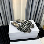 DIOR CD Mule Dway Slide 10mm Multi-motifs Style 57