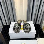 DIOR CD Mule Dway Slide 10mm Multi-motifs Style 57