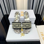 DIOR CD Mule Dway Slide 10mm Multi-motifs Style 55