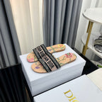 DIOR CD Mule Dway Slide 10mm Multi-motifs Style 53