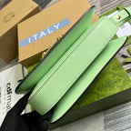 GUCCI HORSEBIT 1955 MINI BAG 25 IN LIGHT GREEN CALFSKIN