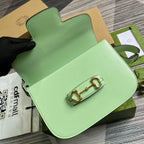 GUCCI HORSEBIT 1955 MINI BAG 25 IN LIGHT GREEN CALFSKIN