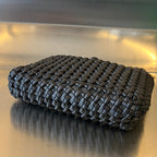 BOTTEGA VENETA SARDINE 29 BAG IN BLACK LAMBSKIN