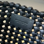 BOTTEGA VENETA SARDINE 29 BAG IN BLACK LAMBSKIN