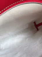 CONTI POUCH 24 IN CLASSIC RED LAMBSKIN AND GOYARDINE CANVAS